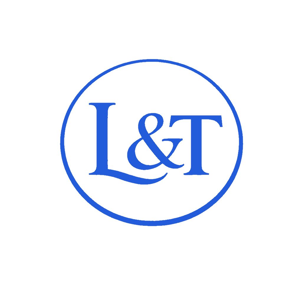 The Learn & Try tool logo - L&T with a circle around them